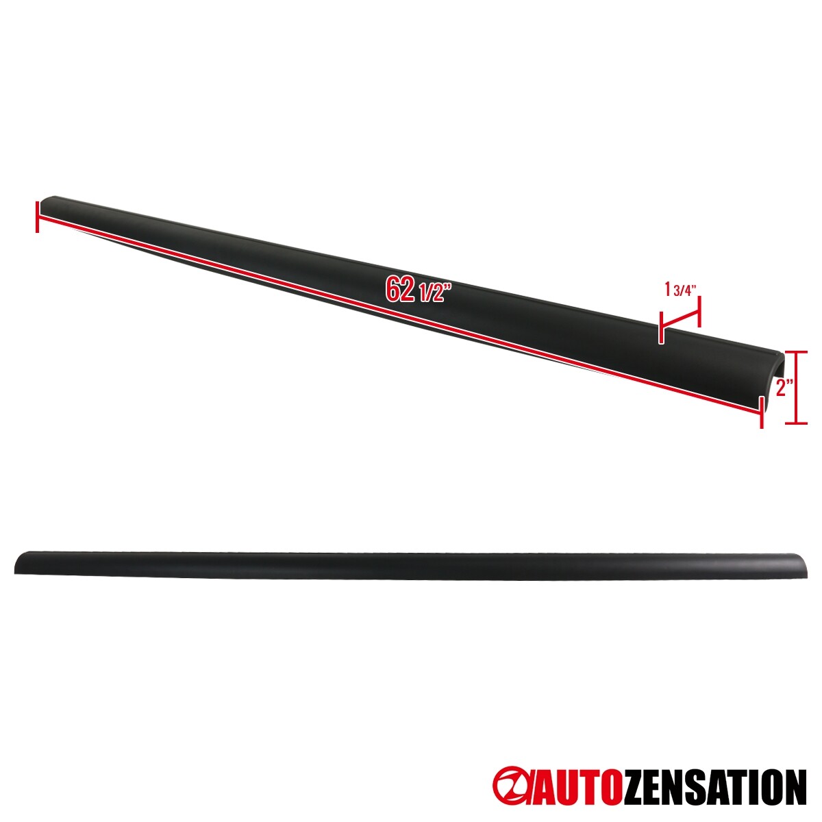 Fit 19992007 Ford F250 F350 F450 Black Tailgate Cap Molding Protector