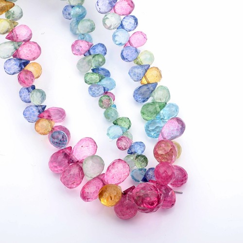 AAA Multi Topaz Beads 8 Inch Strand 6-9 MM Beads Faceted Teardrop Shape Beads - 第 3/8 張圖片