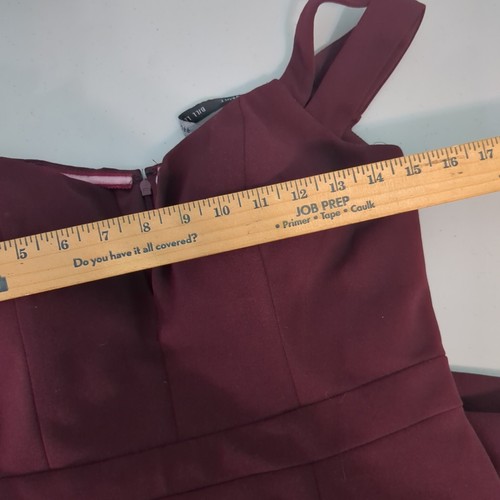 Bill Levkoff Bridesmaid Bridal Formal Dress Wine Burgundy 10 - Picture 4 of 5