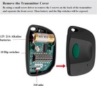 Keychain Remote For Sommer Garage Door Opener - 310MHz 2 Button Remote For Direct Drive & Synoris