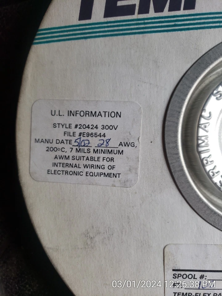 TEMP-FLEX F2807S-16-050-1 平板电缆 16C 28AWG 1FOOT (OSSD) — 第 3/4 张图片