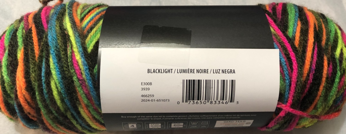 Red Heart Super Saver Yarn 3-Pack - Blacklight E300-3939 Color