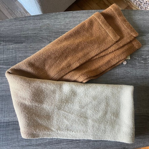 Roca Wear Unisex Hombre Mujer’s Marrón Crema Acrílico Bufanda Nueva con Etiquetas - Imagen 2 de 5