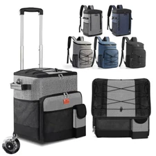 30 Cans Leakproof Insulated Cooler Backpack Soft Cooler Backpack for Camping