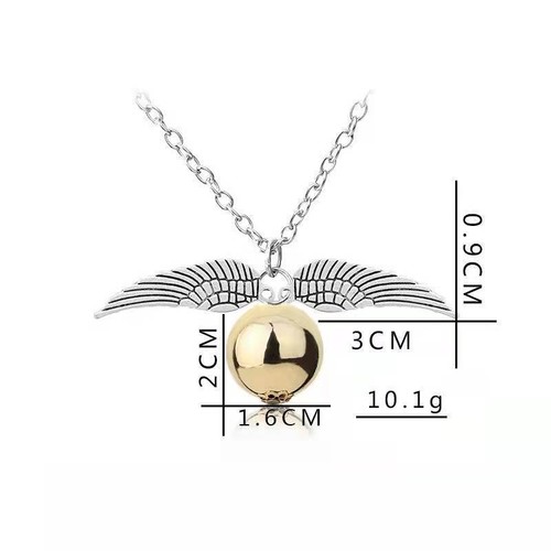 Wizard Potter Golden Snitch Inspired Silver Necklace Bracelet Earrings Gift UK - Picture 28 of 28