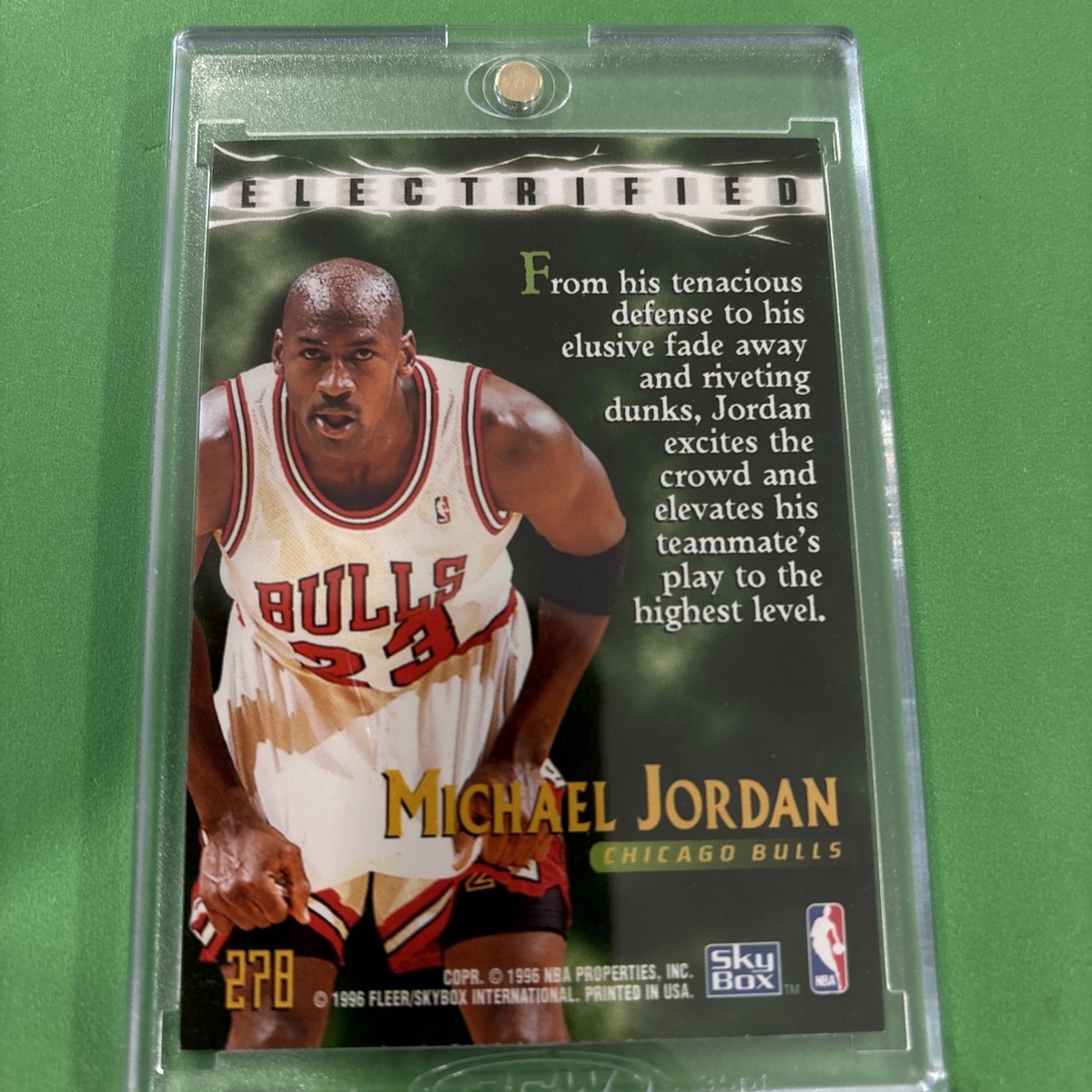シカゴブルズMichael　Jordan23 サイン 戎さん限定価格９０００円 Michael Jordan Card LIGHTNING RARE 🔥 90's INSERT SP AUTHENTIC