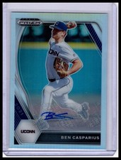 2021 Panini Prizm Draft Picks #PDP162 Ben Casparius Base Autographs Silver Prizm