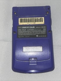 Nintendo Game Boy Color Grape purple Handheld System CGB-001 Working