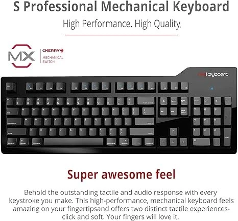 Das Keyboard Model S Mac Mechanical Cherry MX Blue DASK3PROMS1MACCLI - Black - Image 2 of 4