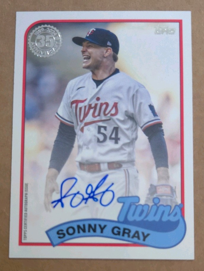 2024 Topps Series 1 - 1989 Topps Baseball Autographs Sonny Gray #89BA-SG (AU)