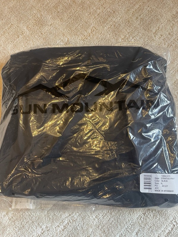 Sun Mountain Men's Monsoon Waterproof Golf Pants Black XL - New with Tags