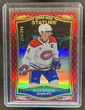 2024-25 Upper Deck Stature Nick Suzuki 2023-24 Update Red #/249 Canadiens