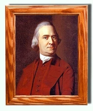 Painting on canvas, Portrait of Samuel Adams, Patriot / Founding Father Wall Art