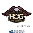 Large Eagle Gold Patch Harley Davidson Owners Group HOG H.O.G.