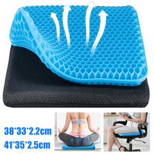 Honeycomb Breathable Gel Seat Cushion Cooling Double Thick Egg Sitting Pad Mat