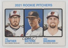 2022 Heritage Rookie Pitchers Zac Lowther Spenser Watkins Mike Baumann #72 1k90
