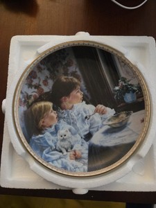 Vintage  The Bradford Exchange “First Snow “By Sandra Kuck Plate 7