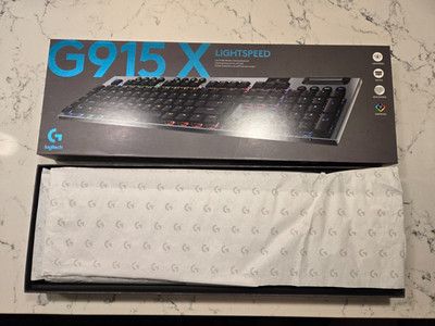 Logitech G915 Wireless Gaming Keyboard (Linear Keys) - FOR PARTS - Water Damage