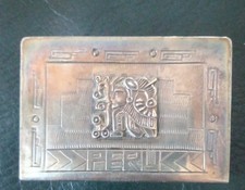 Sterling Silver Cigarette Pack Holder Peru .925 AEO