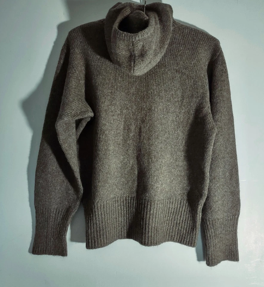 Rachel Comey Alpaca Wool Fisherman Hooded Faux Hood Minimalist Blend Sweater L - Image 2 of 4