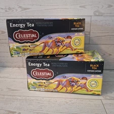 Energy Tea Black Tea Celestial Seasonings Tea Bags - (2) Boxes Of 12 Tea Bags