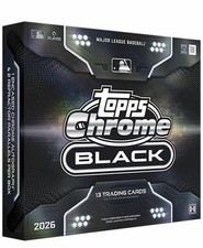 2026 Topps Chrome Black MLB Baseball  Factory Sealed Hobby Box