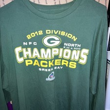 Green Bay Packers T-Shirt XL  2012 Division Champions NFL NFC North Football