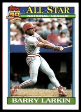 Barry Larkin 1991 Topps #400 Cincinnati Reds MLB READ FREE SHIPPING AutographDen