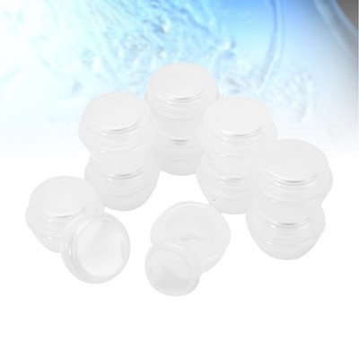 100 Pcs Kremen Behälter Reise-Make-up-Behälter Aufbewahrungsbehälter Für Pilze
