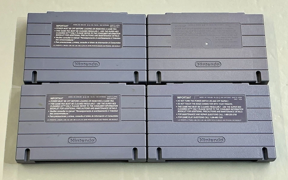 Lot OF 4 SNES Games - StarFox / F-Zero / Spider-Man X-Men  / Tested - Authentic - Image 2 of 4