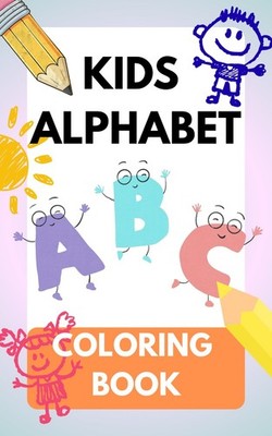 Digital-Fun ABC Alphabet Coloring Book for Kids Cute Objects Learn to Color A-Z