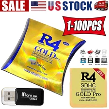 2025 Version R4 Gold Pro SDHC R4i For DS/3DS/2DS Revolution Cartridge + USB