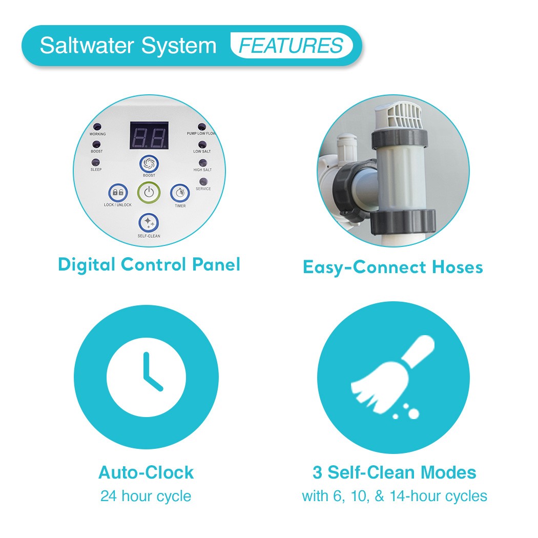 Intex Krystal Clear Saltwater System for Above-Ground Pools up to