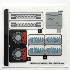 LEGO STICKER SHEET 76169 Thor Mech Armor Decals Stickers Marvel Avengers