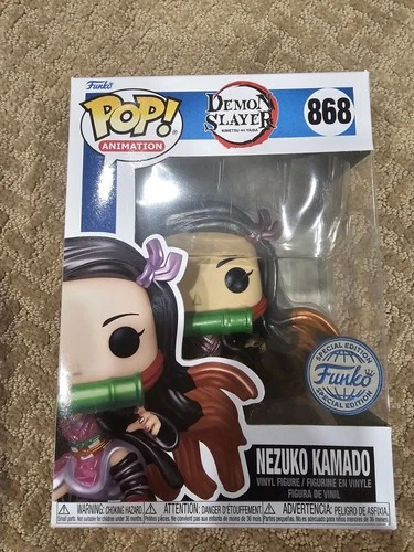 Funko Pop! Vinyl: Demon Slayer - Nezuko Kamado - Metallic Exclusive Damaged Box