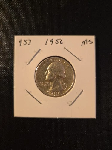 1956 Washington Quarter In About Uncirculated Condition