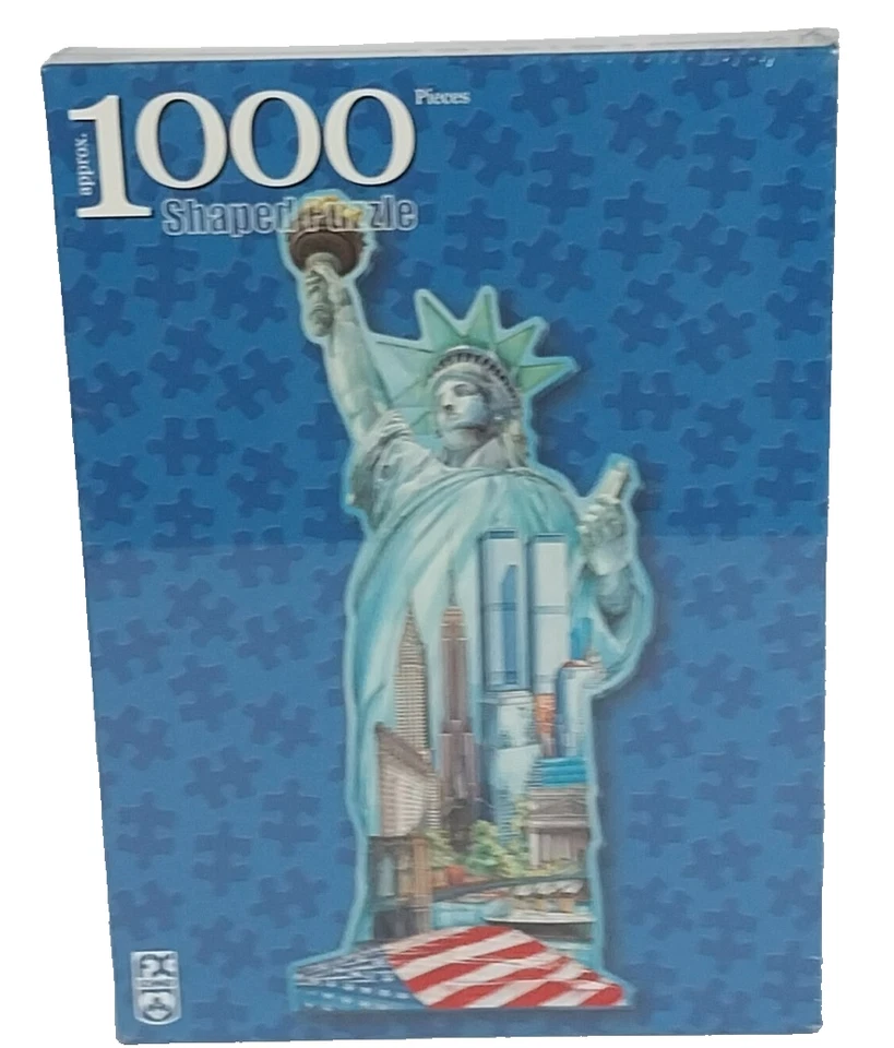 Statue of Liberty NYC Shaped Jigsaw Puzzle 1000 Pieces Sealed PC Sound American - Image 2 of 4