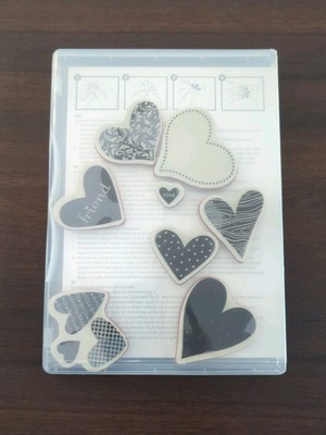 Stampin’up! スタンピンアップ ハート Stampin Up I {HEART} HEARTS Cling Stamp Set 118571 | eBay