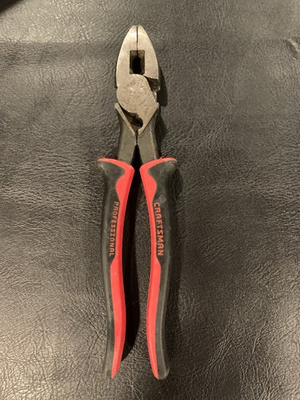 #ad Sears Craftsman Professional Lineman Linesman Pliers 45764; 9.5 Length Red Black $44.99