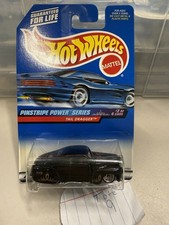 VINTAGE 1999 HOT WHEELS TAIL DRAGGER 954 PINSTRIPE POWER SERIES 2 OF 4 BLACK