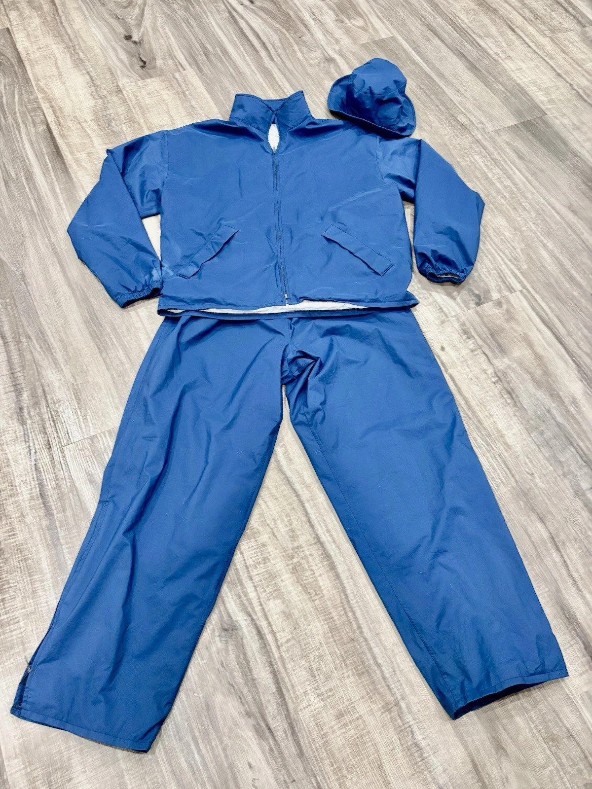 Vintage Forester’s Blue Golf Rain Suit Set XL
Opens in a new window or tab