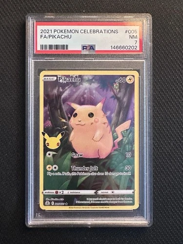 Pikachu 005/025 Celebrations Holo PSA 7