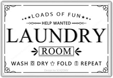 Laundry Signs for Home Decor Loads of Fun Laundry Room Metal Sign Wall Decorativ