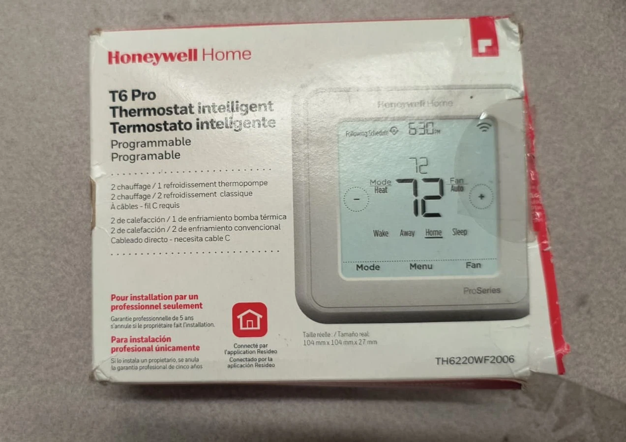 Honeywell TH6220WF2006 T6 PRO Smart Thermostat - Used, X1