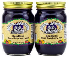 All Natural Seedless Black Raspberry Jam 18 Ounces Pack of 2
