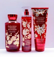 Bath & Body Works JAPANESE CHERRY BLOSSOM Body Cream, Shower gel, Fragrance Mist