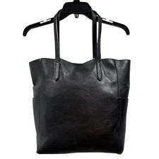 Joy Susan Vegan Faux Leather Black Tote and Wristlet
