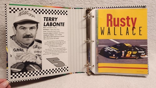 Vintage 1997 NASCAR Terry Labonte School 3 Ring Binder Notebook Top Flight - Picture 4 of 10
