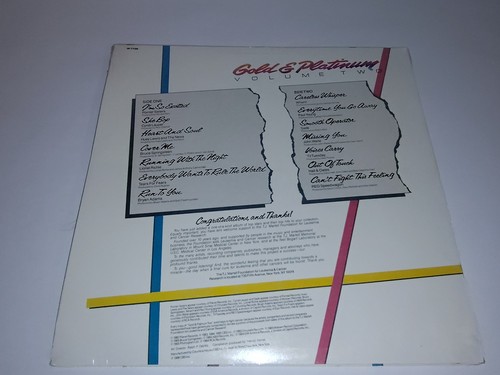 SEALED! TOP 80s Hits GOLD & PLATINUM Vol Two (LP Vinyl 33 rpm Record) 1986 - Picture 2 of 2