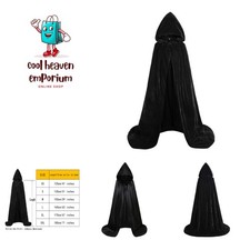 Warm Reversible Hooded Cloak in Velvet - Perfect for Winter Parties  Costumes